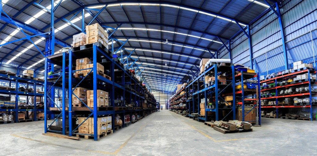Fully stocked warehouse