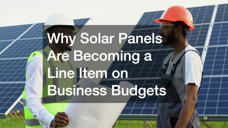 Why Solar Panels Are Becoming a Line Item on Business Budgets